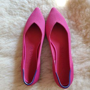 Rothy's Berry Pink "The Point" Flat - Size 11 - NWOB